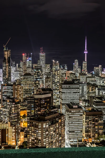 Downtown Toronto à noite — Fotografia de Stock