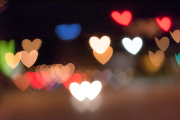 Out of focus area in heart shape — Stock Photo, Image