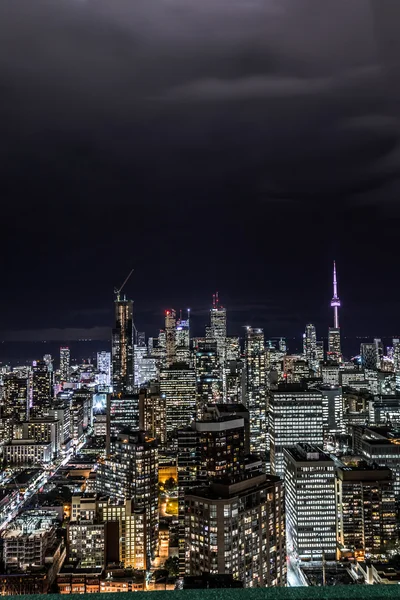 Downtown Toronto à noite — Fotografia de Stock