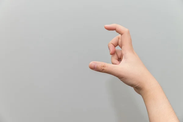 Hand holding imaginary card — Stock Photo, Image