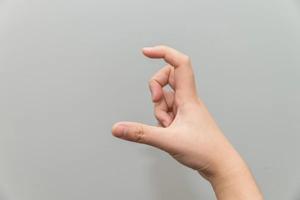 Hand holding imaginary card — Stock Photo, Image