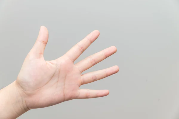 Hand with open palm — Stock Photo, Image