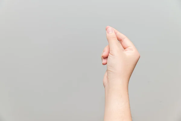 Hand holding imaginary card — Stock Photo, Image