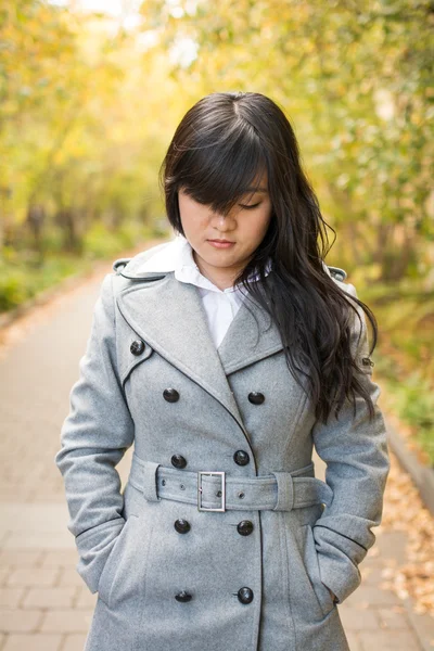 Portrait of girl looking sad — Stock Photo, Image