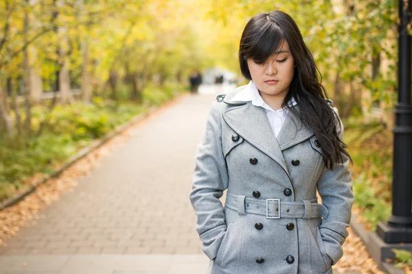 女孩忧郁的肖像 — 图库照片