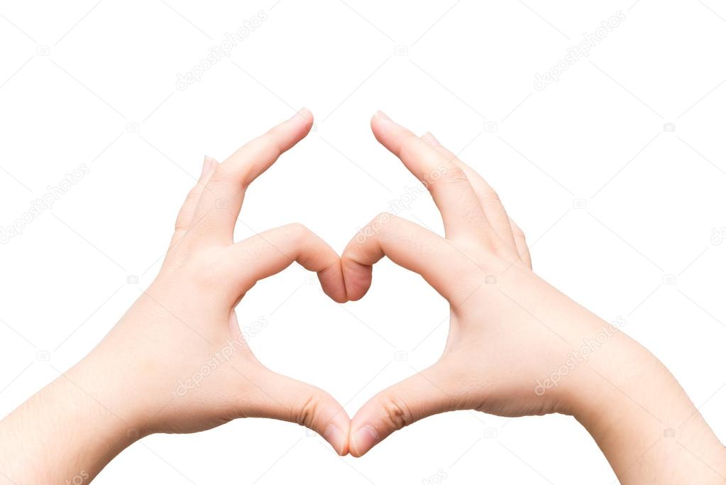 Hands making a heart shape