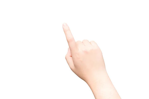 Hand with one finger pointing — Stock Photo, Image