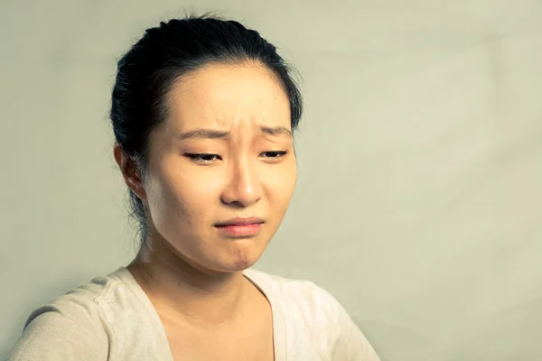 Porträtt av kvinna som gråter — Stockfoto