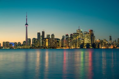 gece sahne şehir toronto