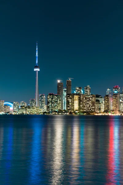 Nachtszene des Toronto in der Innenstadt — Stockfoto