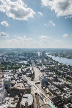 Cityscape downtown görünümünü boston
