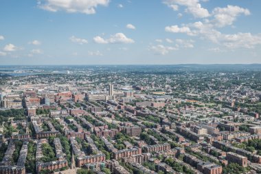 Cityscape downtown görünümünü boston