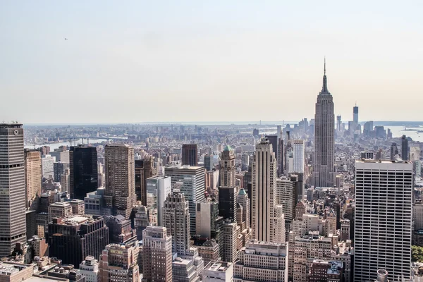 Vista da paisagem urbana da baixa de Nova York — Fotografia de Stock