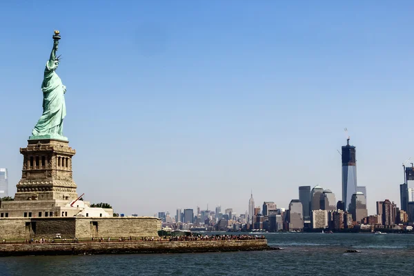 Vista da paisagem urbana da baixa de Nova York — Fotografia de Stock