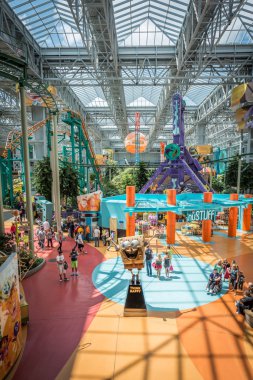 Mall of America during a busy day clipart
