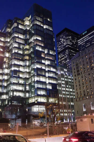 Modern building at night — Stock Photo, Image