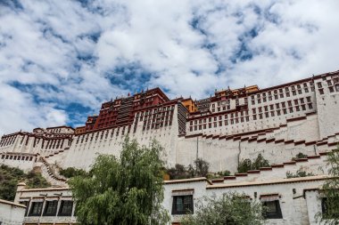 potala Sarayı Tibet'te dış