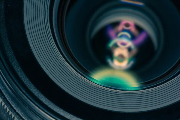 Front element of a camera lens — Stock Photo, Image