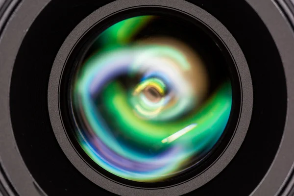 Μπροστινό στοιχείο από το φακό της φωτογραφικής μηχανής — Φωτογραφία Αρχείου
