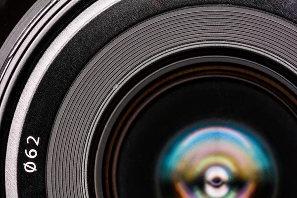Front element of a camera lens — Stock Photo, Image