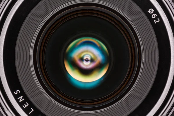 Przedniego elementu obiektywu kamery — Zdjęcie stockowe