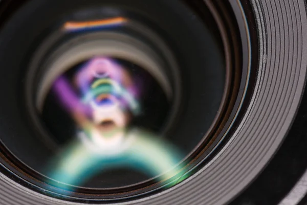 Front element of a camera lens — Stock Photo, Image