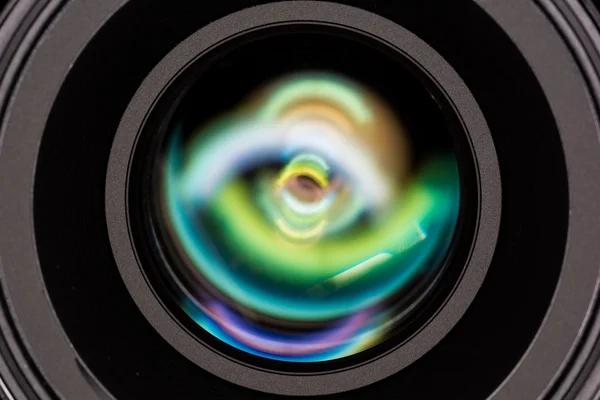 Front element of a camera lens — Stock Photo, Image