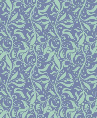 hafif mavi sorunsuz çiçek desenli