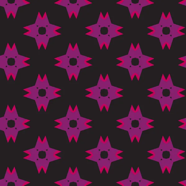 Patrón de Shuriken púrpura en oscuro — Archivo Imágenes Vectoriales