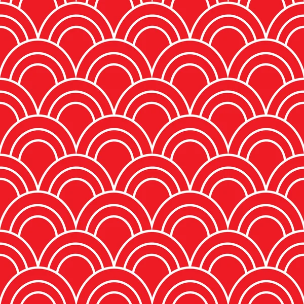 Japanese Wave Seamless Pattern — Stock Vector