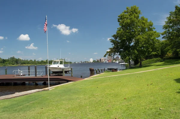 Wilmington Noord-Carolina op de Cape Fear rivier — Stockfoto