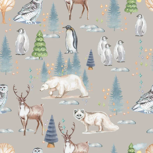 Kuzey Noel 'inin geyik hayvanları elle çizilmiş suluboya resimlere ev sahipliği yapar. Tekstil klasik gerçekçiliğini yazdır. Kusursuz baykuş yazıcısı kutup ayısı.