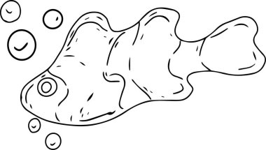 Çocuklar için sualtı tropikal boyama kitabı. Yosun mercan balığı egzotik grafik mürekkebi.