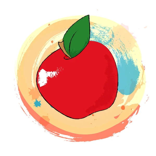 Apple Colorful Sketch — Stock Photo, Image