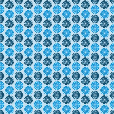 mavi çiçekler, koyu arka plan, seamless modeli