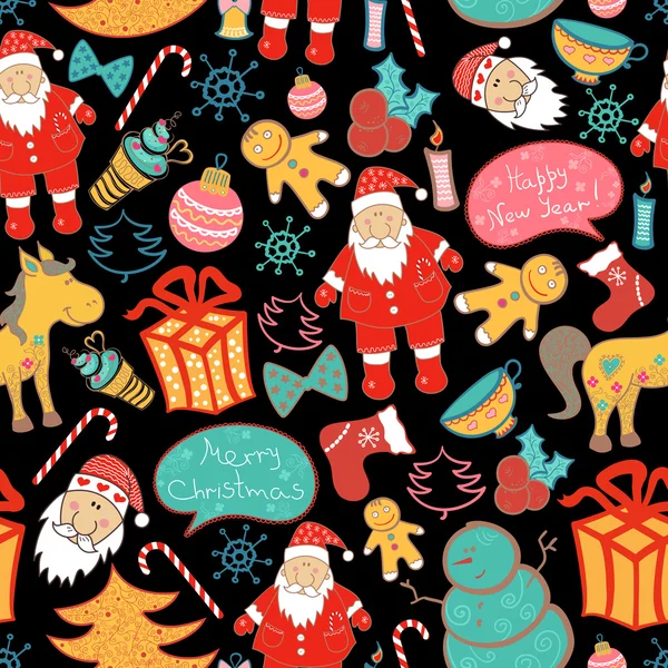 Christmas vector seamless pattern — Stock Vector