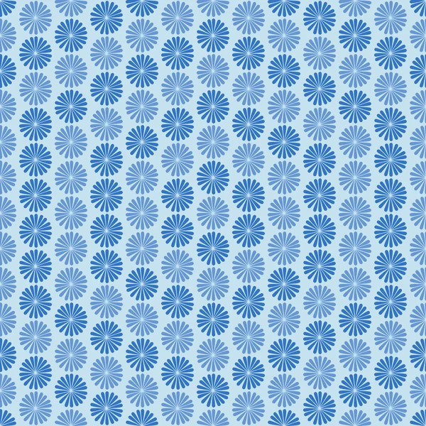 Синие цветы, орнамент — стоковый вектор