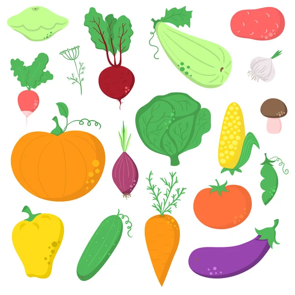 Набір з овочами — стоковий вектор