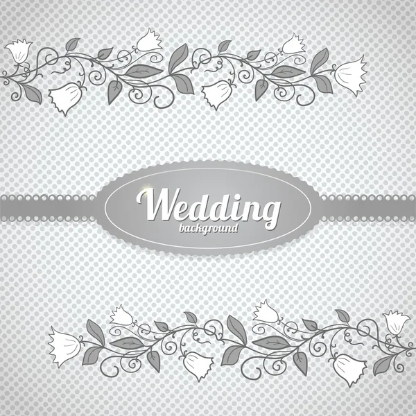 Vector wedding seamless pattern in classic style — Stock Vector