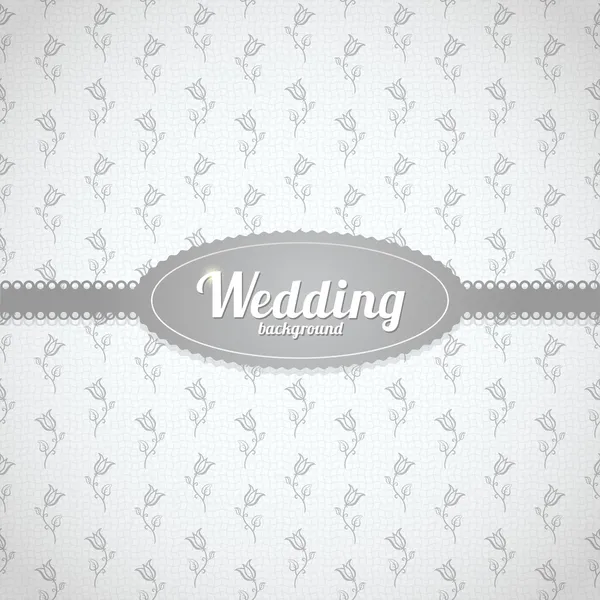 Vector wedding seamless pattern in classic style — Stock Vector