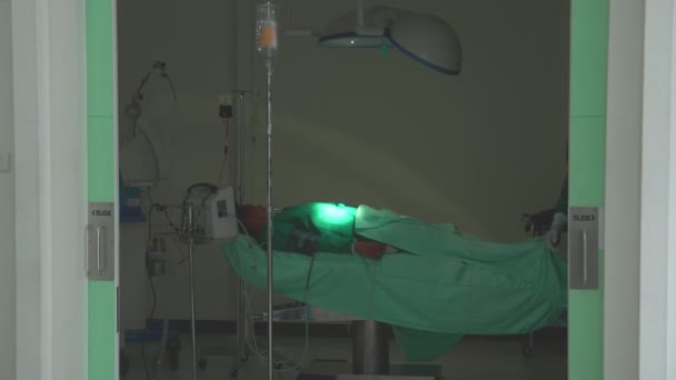 Team Surgeon Uniform Success Surgery Walking Out Operating Room Hospital — 비디오