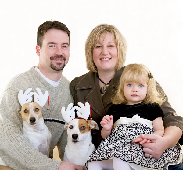 Familie zu Weihnachten — Stockfoto