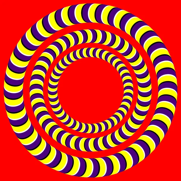 Rotation (illusion d'optique ) — Image vectorielle