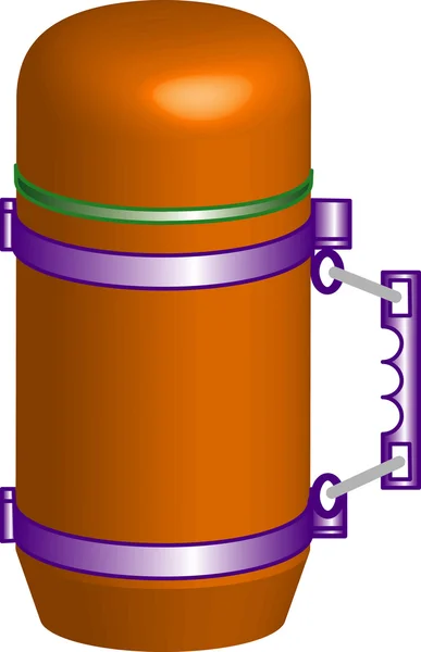 Termo amarillo — Archivo Imágenes Vectoriales