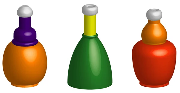 Set of bottles — Stock Vector