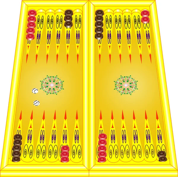 Backgammon — Vector de stock
