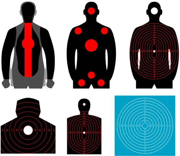 Alvo de silhueta humana —  Vetores de Stock