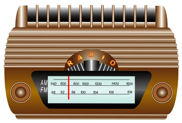 Eski radyo — Stok Vektör