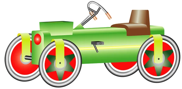 Vélo à quatre roues — Image vectorielle