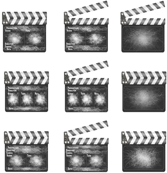 Viejo película Clapper — Archivo Imágenes Vectoriales